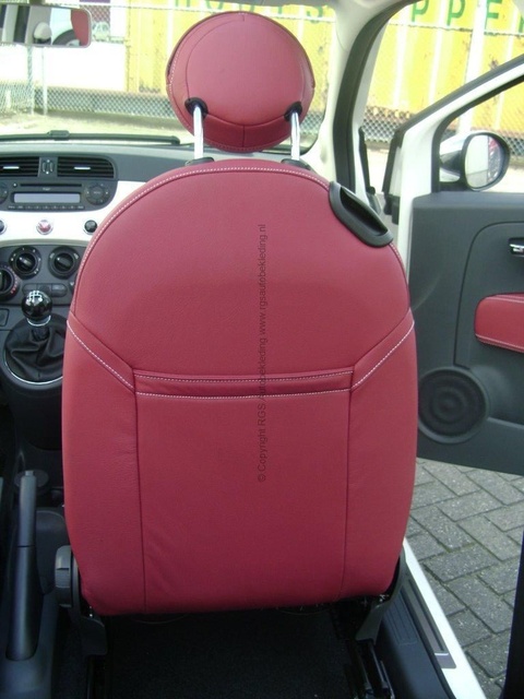 Fiat 500 Cabrio RGS Autobekleding 014 Burgundy