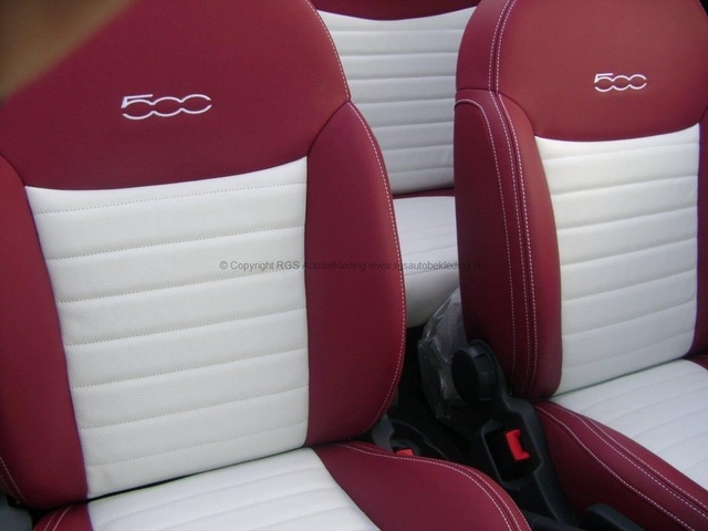 Fiat 500 Cabrio RGS Autobekleding 014 Burgundy